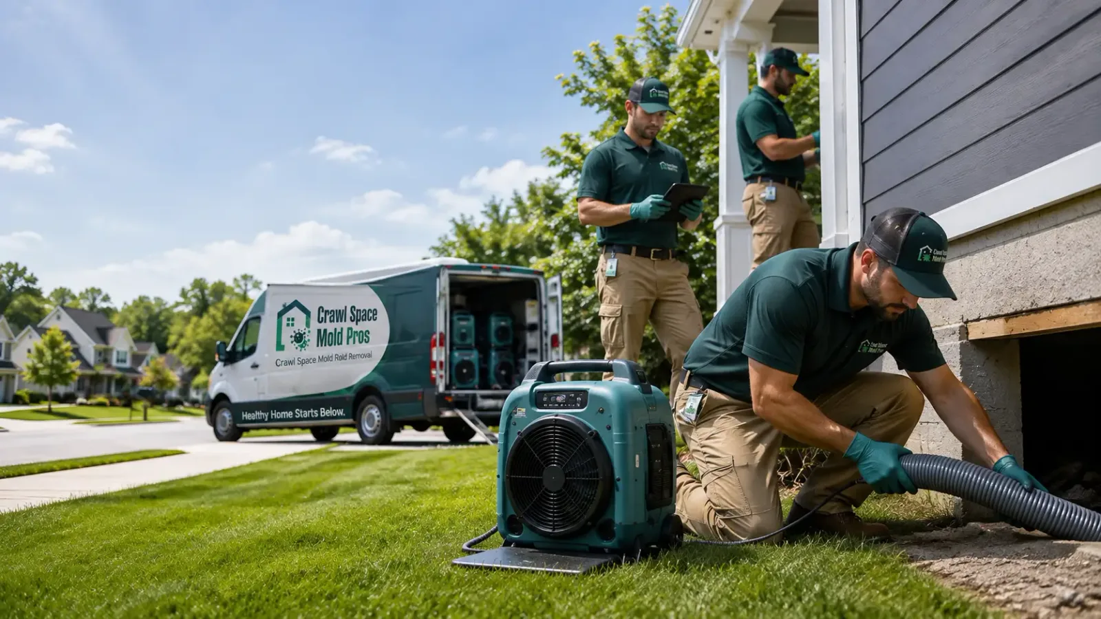 Crawl Space Mold Removal in Fall Creek, WI